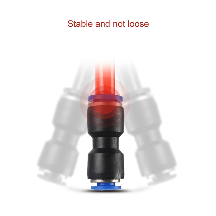 PU-12 LAIZE 10pcs PU Plastic Straight Pneumatic Quick Fitting Connector