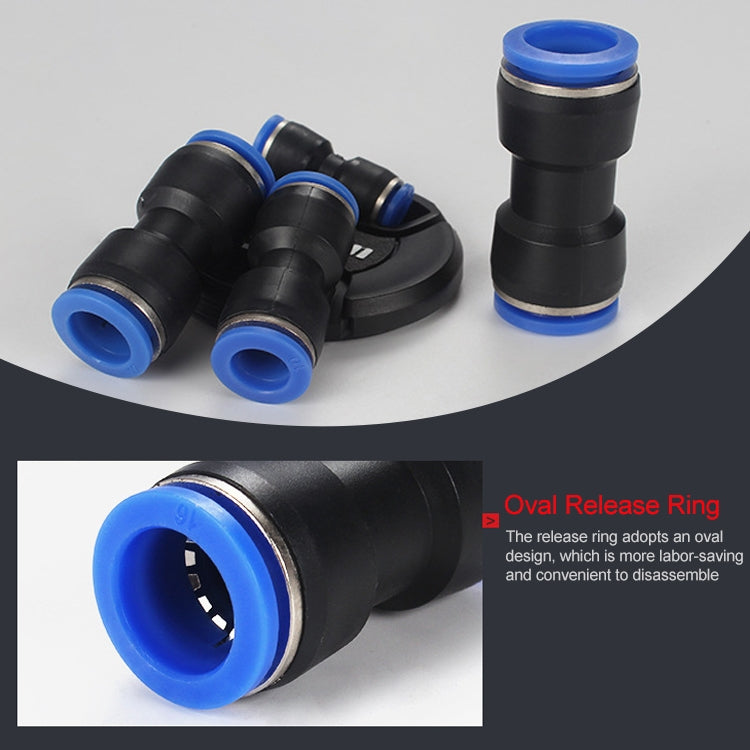 PU-12 LAIZE 10pcs PU Plastic Straight Pneumatic Quick Fitting Connector