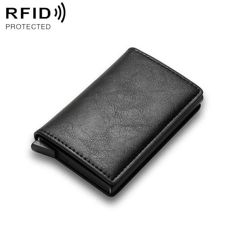 C1804H1 RFID Carbon Fiber Wallet For Men(Black)