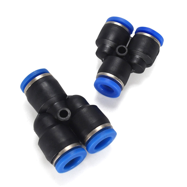 PY-4 LAIZE 10pcs Plastic Y-type Tee Reducing Pneumatic Quick Fitting Connector