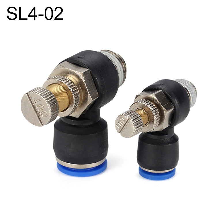 SL4-02 LAIZE Throttle Valve Quick Fitting Pneumatic Connector