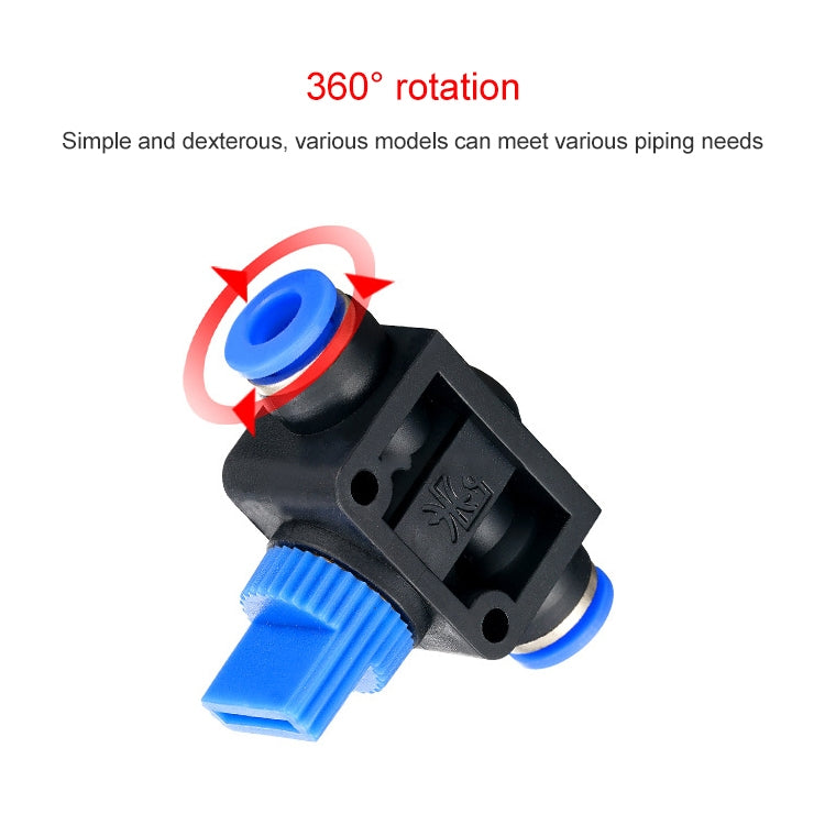 HVFF-4 LAIZE Manual Valve Pneumatic Quick Fitting Connector