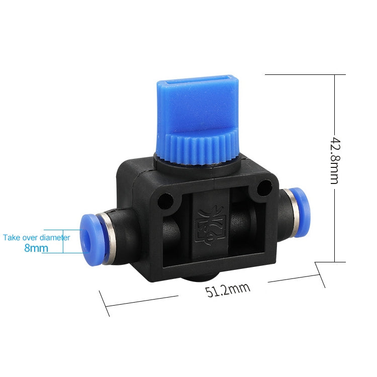 HVFF-6 LAIZE Manual Valve Pneumatic Quick Fitting Connector