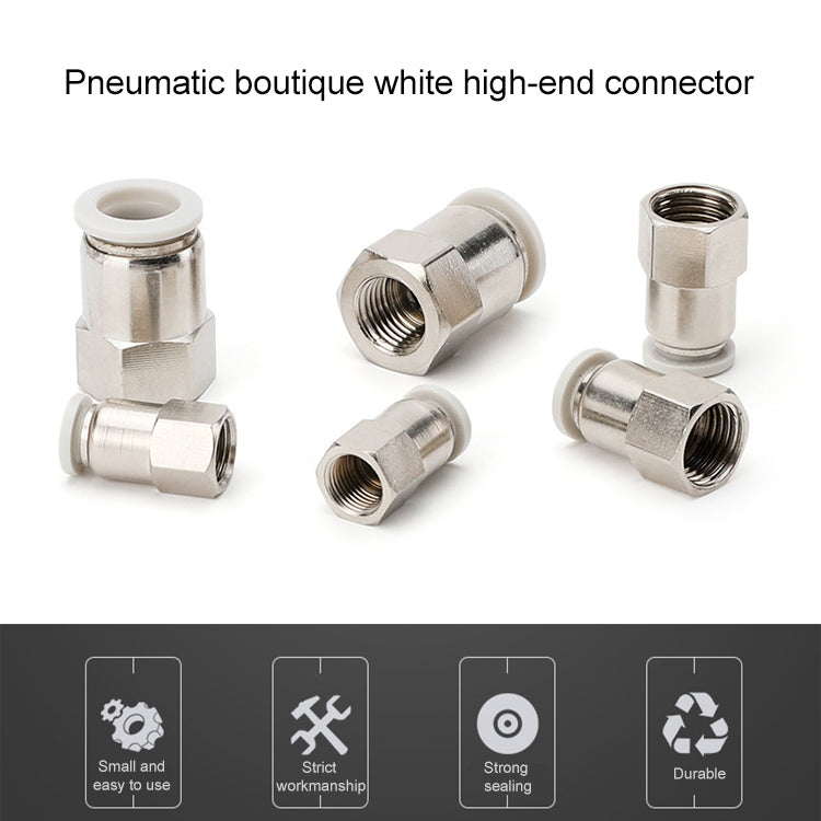 PCF6-04 LAIZE Female Thread Straight Pneumatic Quick Fitting Connector