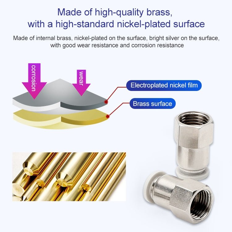 PCF10-03 LAIZE Female Thread Straight Pneumatic Quick Fitting Connector