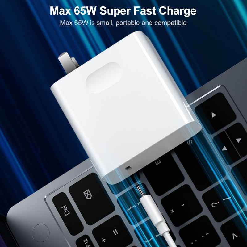 Uniqbuy For For Huawei MateBook Laptop Fast Charging Cable 65W Dual Type-C Interface Charging Data Cable Length:2m