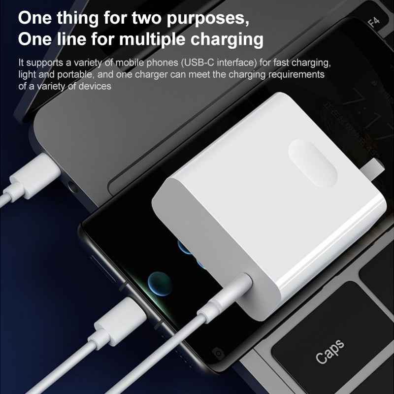 Uniqbuy For For Huawei MateBook Laptop Fast Charging Cable 65W Dual Type-C Interface Charging Data Cable Length:2m