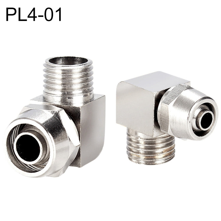 PL4-01 LAIZE Nickel Plated Copper Trachea Quick Fitting Lock Female Connector