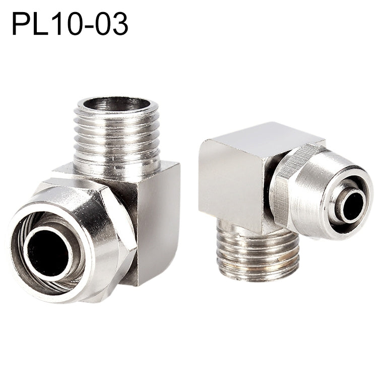 PL10-03 LAIZE Nickel Plated Copper Trachea Quick Fitting Lock Female Connector