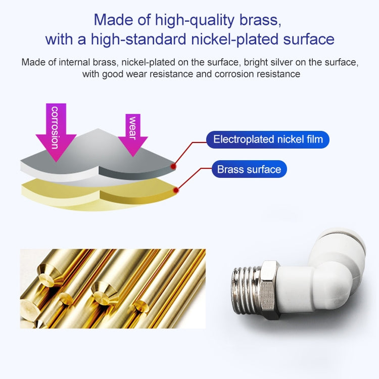 PL10-02 LAIZE PL Elbow Pneumatic Quick Fitting Connector