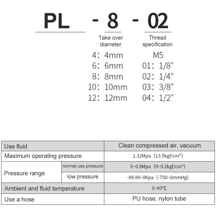 PL6-01 LAIZE Nickel Plated Copper Trachea Quick Fitting Twist Swivel Elbow Lock Female Connector