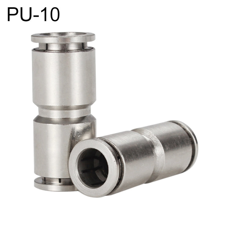 PU-10 LAIZE Nickel Plated Copper Straight Pneumatic Quick Fitting Connector