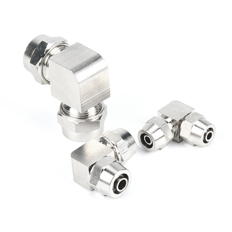 PV-8 LAIZE Nickel Plated Copper Elbow Pneumatic Quick Connector