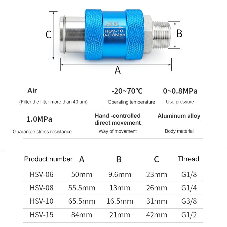 HSV-06 LAIZE Manual Sliding Valve Mechanical Valve Sliding Valve Switch