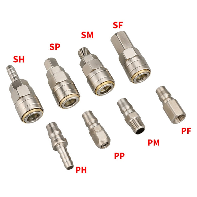 LAIZE PF-20 10pcs C-type Self-lock Pneumatic Quick Fitting Connector