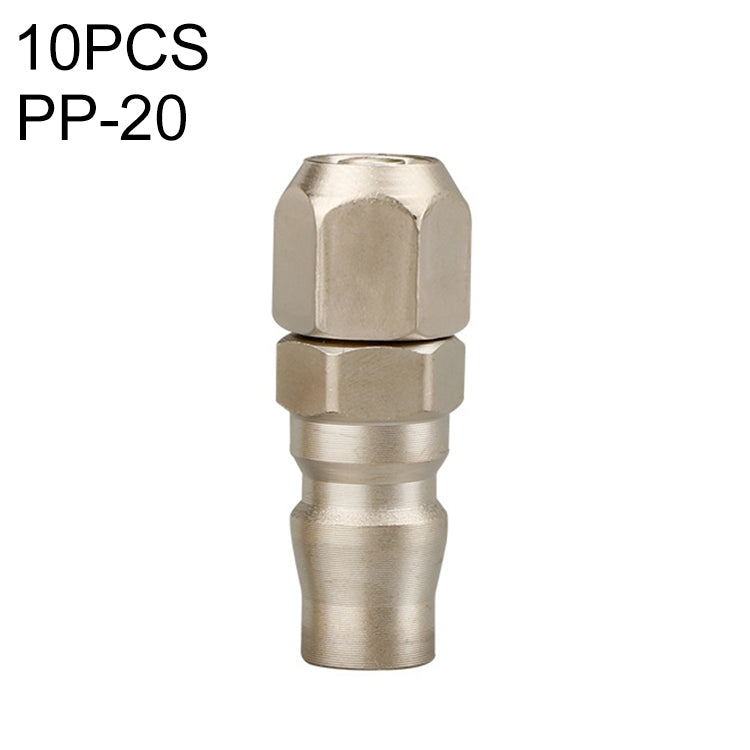 LAIZE PP-20 10pcs C-type Self-lock Pneumatic Quick Fitting Connector