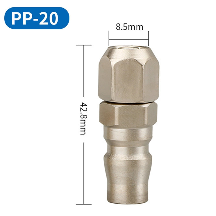 LAIZE PP-20 10pcs C-type Self-lock Pneumatic Quick Fitting Connector