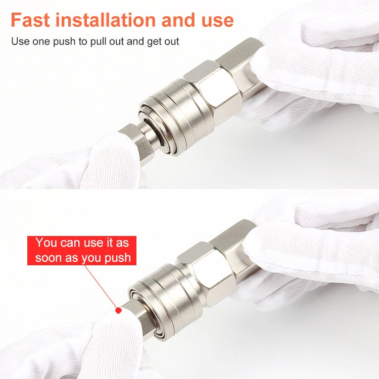 LAIZE PF-30 10pcs C-type Self-lock Pneumatic Quick Fitting Connector