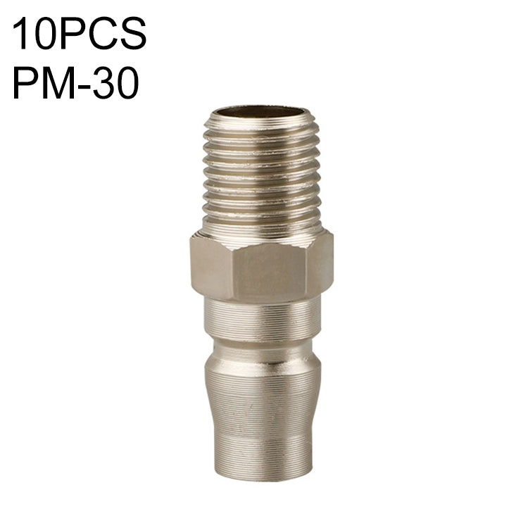 LAIZE PM-30 10pcs C-type Self-lock Pneumatic Quick Fitting Connector