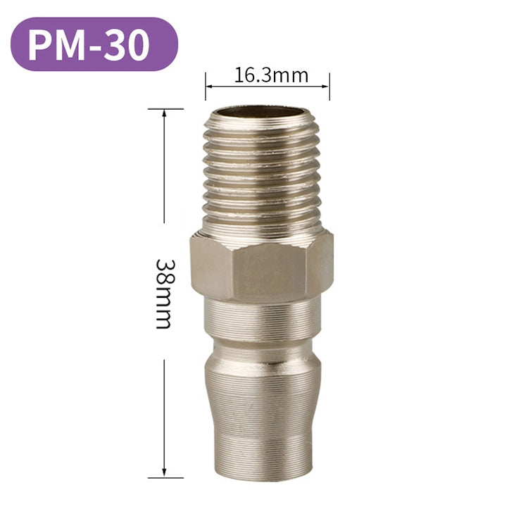 LAIZE PM-30 10pcs C-type Self-lock Pneumatic Quick Fitting Connector