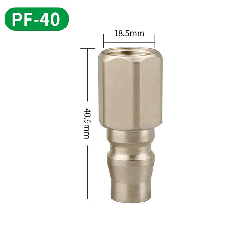 LAIZE PF-40 10pcs C-type Self-lock Pneumatic Quick Fitting Connector