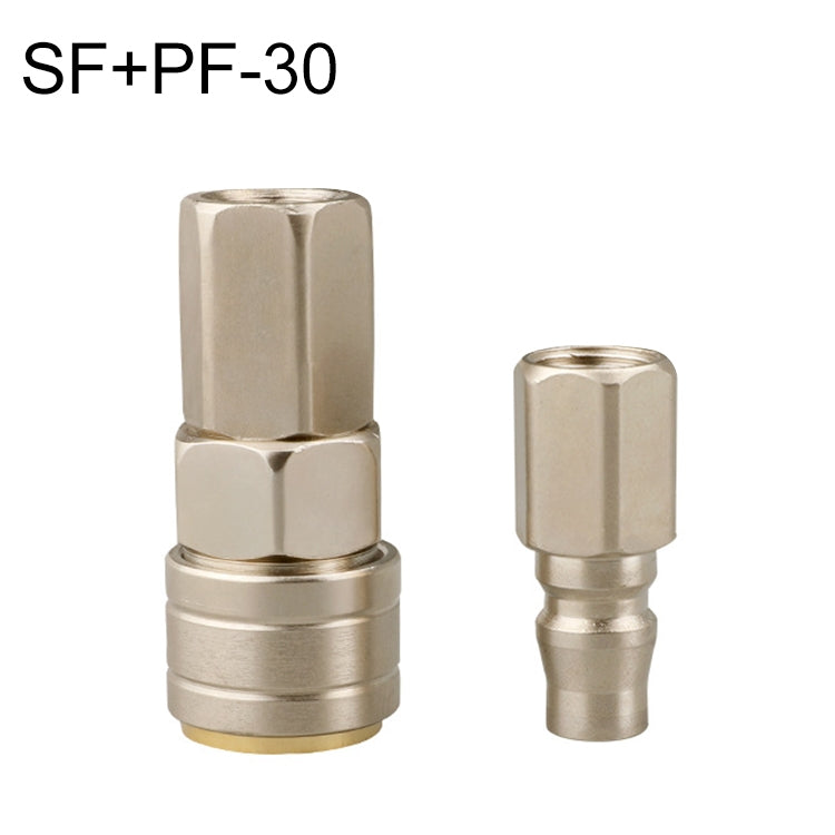 LAIZE SF+PF-30 10pcs C-type Self-lock Pneumatic Quick Fitting Connector