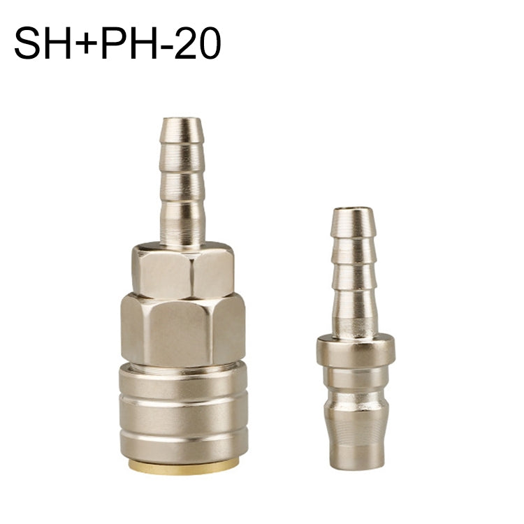 LAIZE SH+PH-20 10pcs C-type Self-lock Pneumatic Quick Fitting Connector