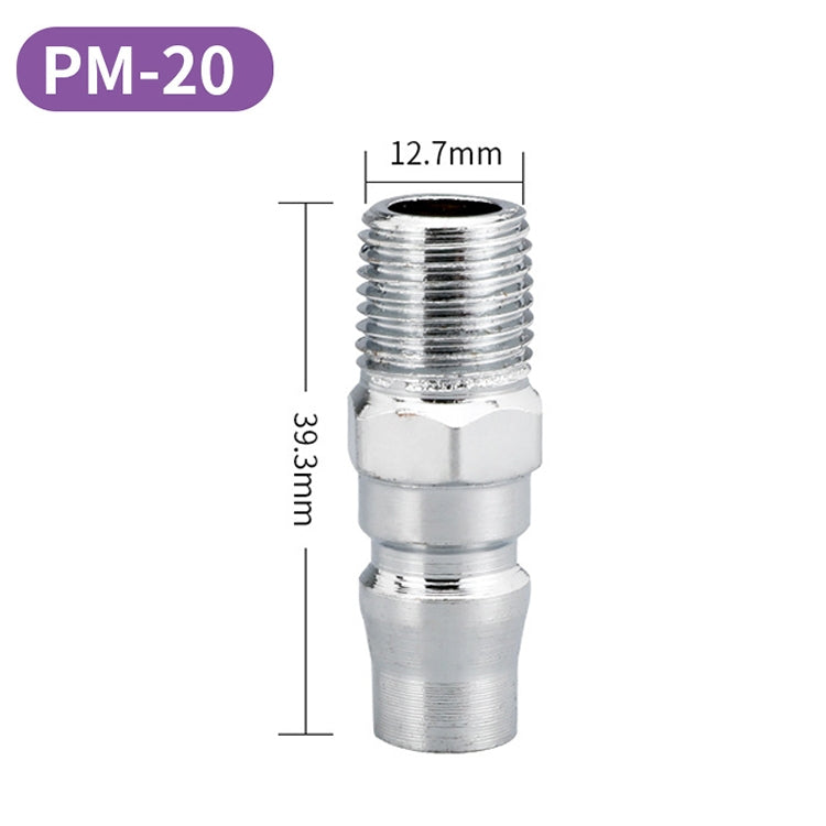 LAIZE PM-20 10pcs C-type Self-lock Air Tube Pneumatic Quick Fitting Connector