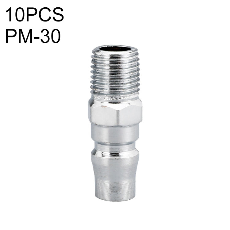 LAIZE PM-30 10pcs C-type Self-lock Air Tube Pneumatic Quick Fitting Connector