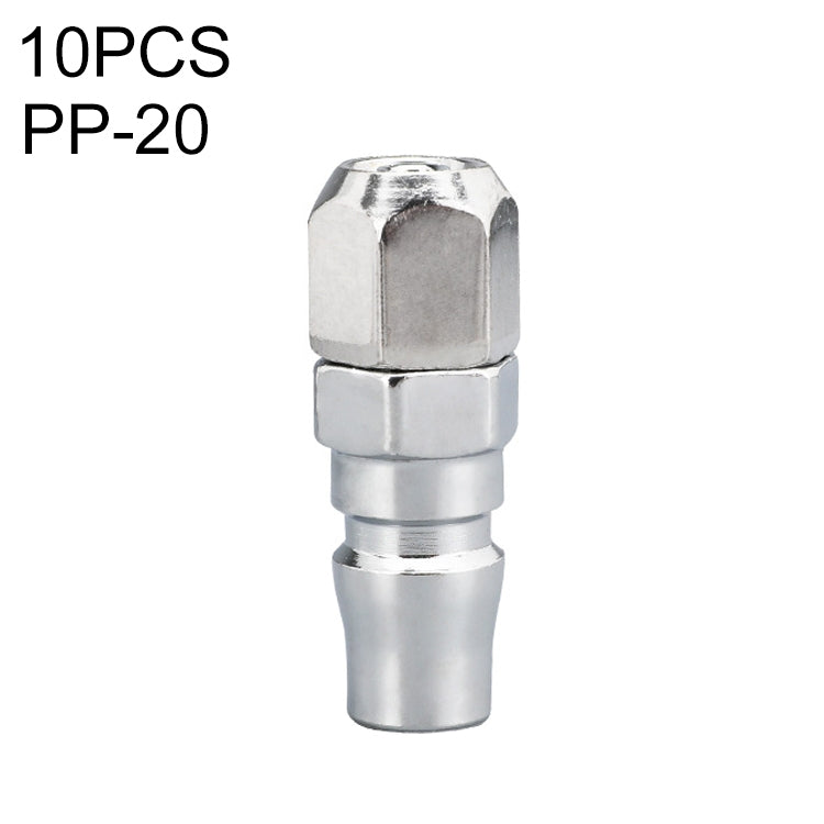 LAIZE PP-20 10pcs C-type Self-lock Air Tube Pneumatic Quick Fitting Connector