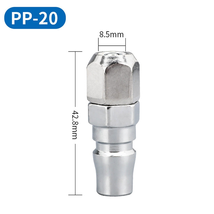 LAIZE PP-20 10pcs C-type Self-lock Air Tube Pneumatic Quick Fitting Connector