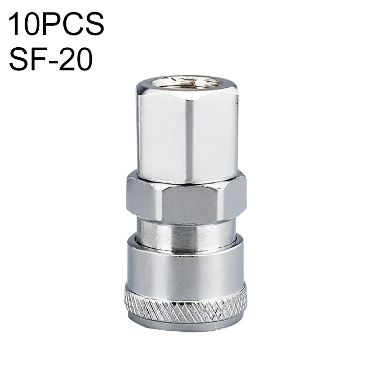 LAIZE SF-20 10pcs C-type Self-lock Air Tube Pneumatic Quick Fitting Connector