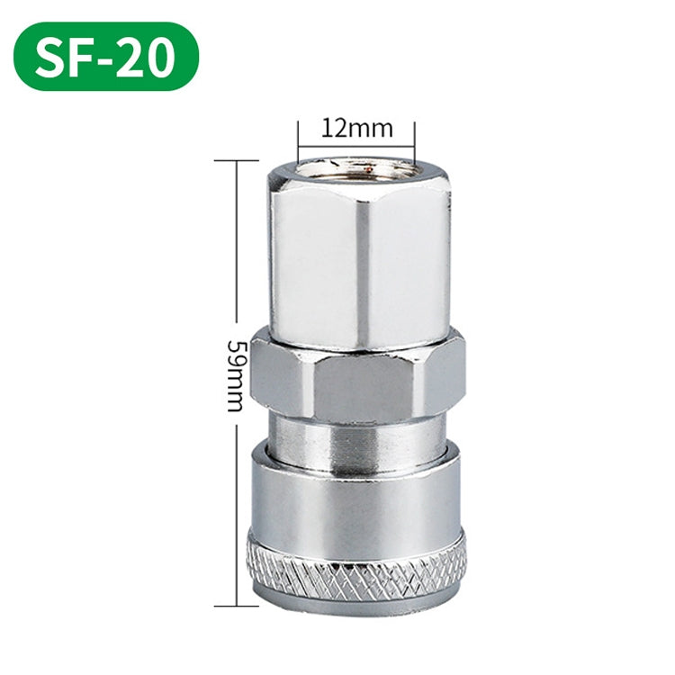 LAIZE SF-20 10pcs C-type Self-lock Air Tube Pneumatic Quick Fitting Connector