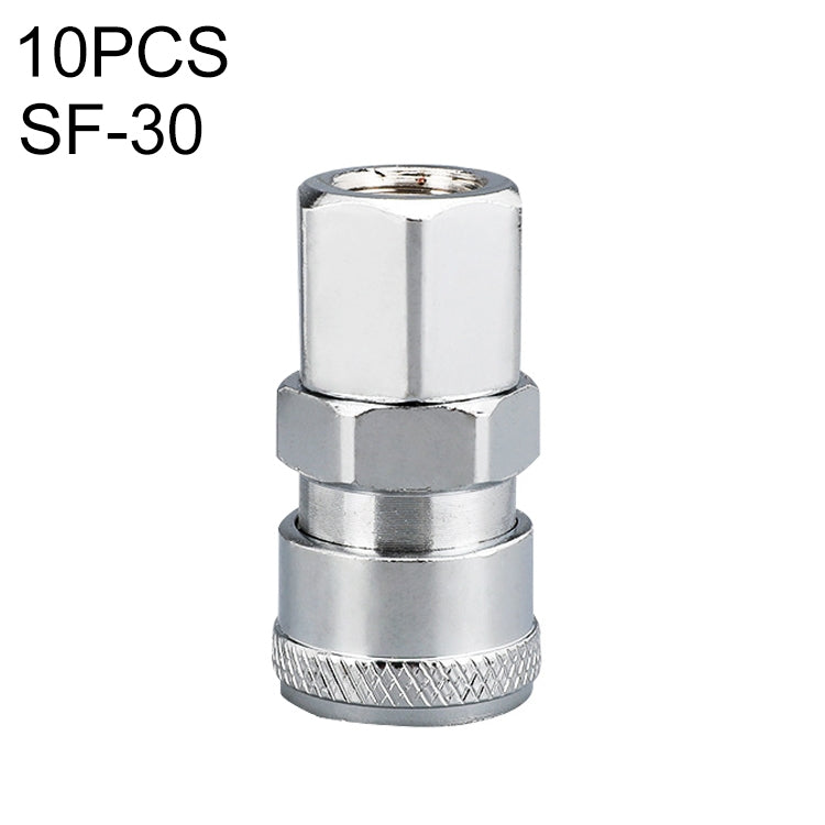 LAIZE SF-30 10pcs C-type Self-lock Air Tube Pneumatic Quick Fitting Connector