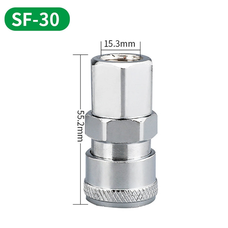 LAIZE SF-30 10pcs C-type Self-lock Air Tube Pneumatic Quick Fitting Connector