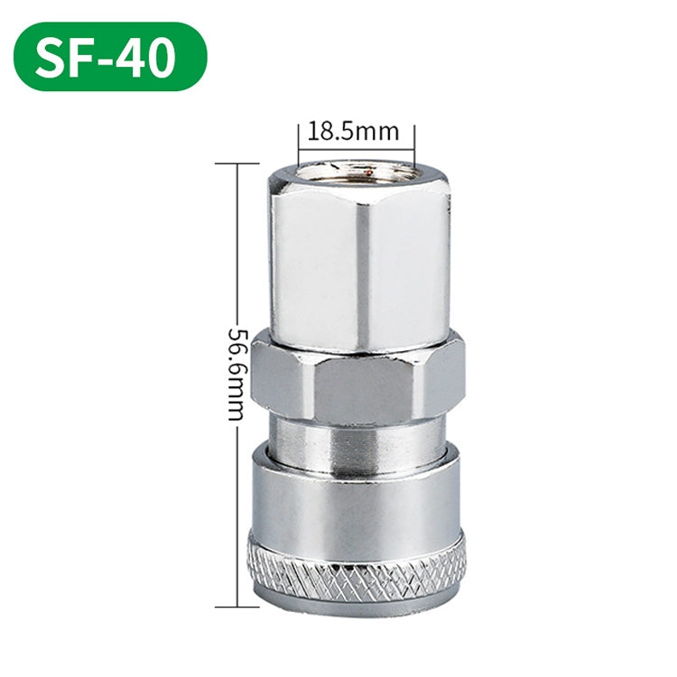 LAIZE SF-40 10pcs C-type Self-lock Air Tube Pneumatic Quick Fitting Connector