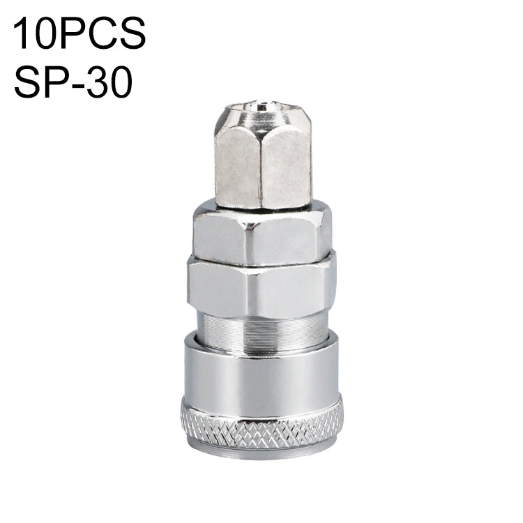 LAIZE SP-30 10pcs C-type Self-lock Air Tube Pneumatic Quick Fitting Connector