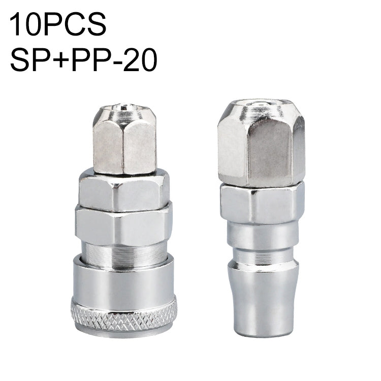 LAIZE SP+PP-20 10pcs C-type Self-lock Air Tube Pneumatic Quick Fitting Connector