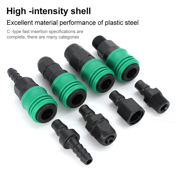 LAIZE Round Triplet 10pcs Plastic Steel C-type Self-lock Pneumatic Components