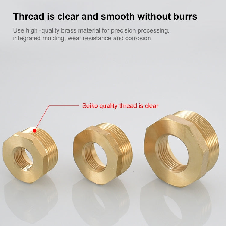 LAIZE 2pcs Compensation External Internal Connection Reducing Internal Thread External Thread, Caliber:2 Point-4 Point