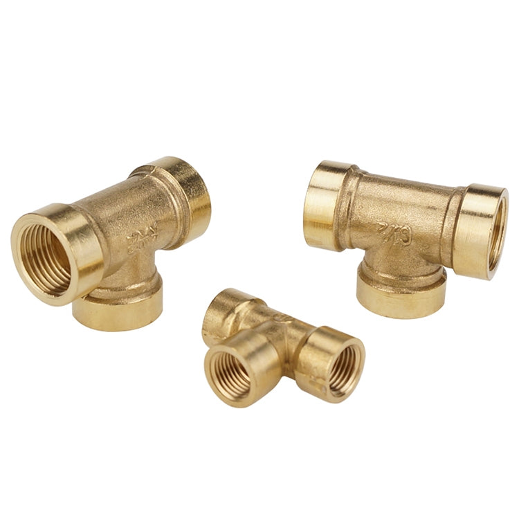 LAIZE Internal Thread Plumbing Copper Pipe Fittings, Caliber:1 Point(Three Way)