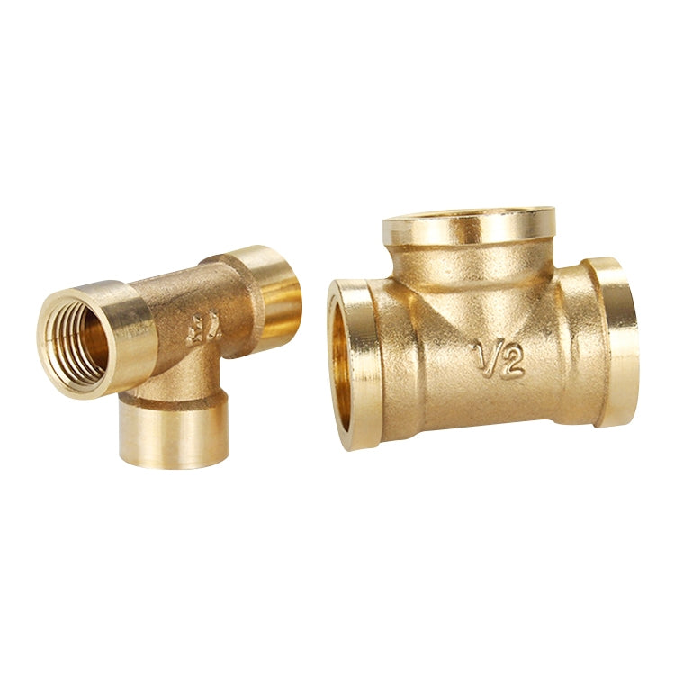 LAIZE Internal Thread Plumbing Copper Pipe Fittings, Caliber:2 Point(Three Way)