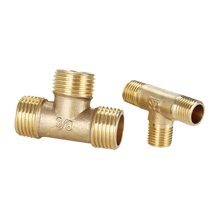 LAIZE External Thread Plumbing Copper Pipe Fittings, Caliber:2 Point(Three Way)