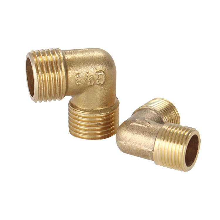 LAIZE External Thread Plumbing Copper Pipe Fittings, Caliber:2 Point(Elbow)