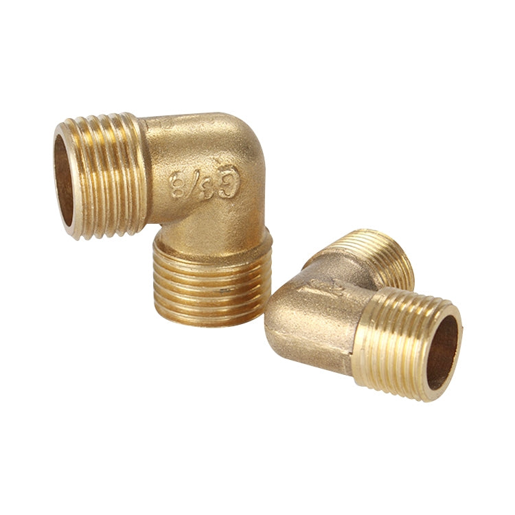 LAIZE External Thread Plumbing Copper Pipe Fittings, Caliber:4 Point(Elbow)