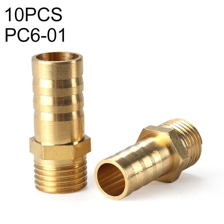 PC6-01 LAIZE 10pcs Pneumatic Components Pagoda PC External Thread