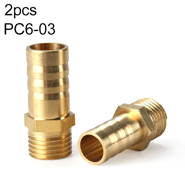 PC6-03 LAIZE 2pcs Pneumatic Components Pagoda PC External Thread