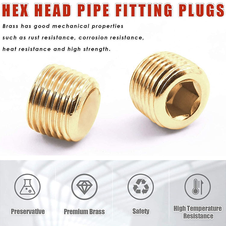 LAIZE 2pcs Copper Plug Connector Accessories, Caliber:4 Point