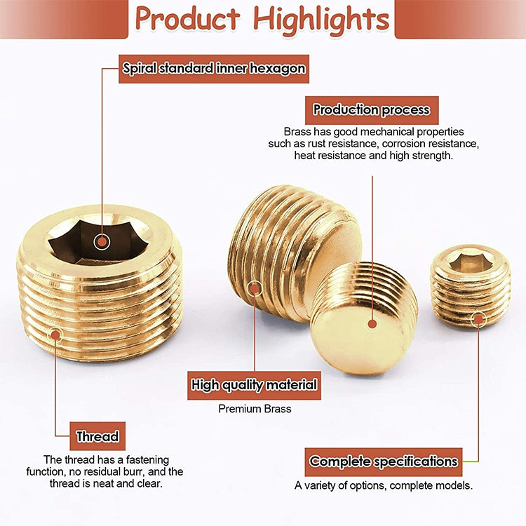 LAIZE Copper Plug Connector Accessories, Caliber:6 Point