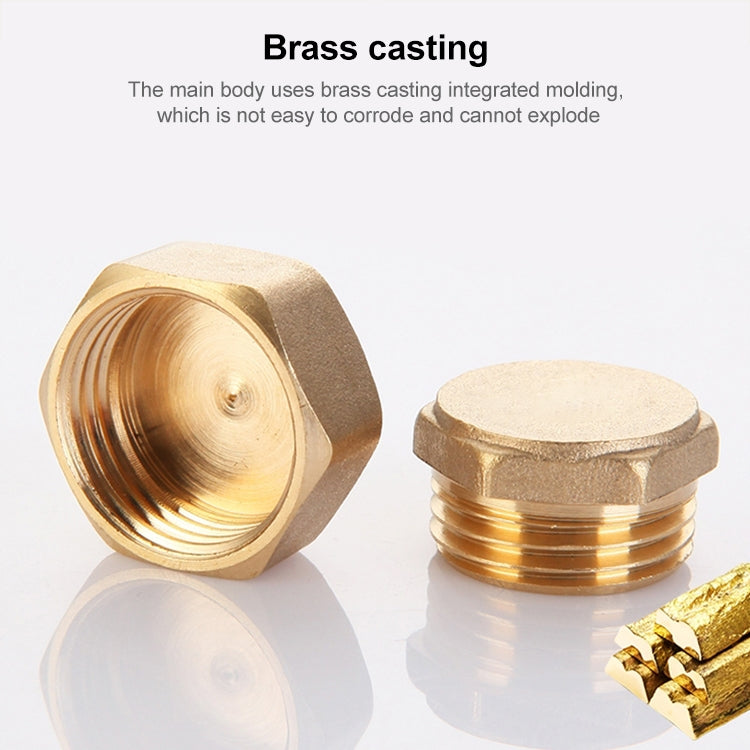 LAIZE 2pcs Hexagon Plug Female Thread, Caliber:4 Point